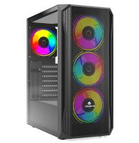 GAMEBOOSTER GB-T005MB USB3.0 RGB fan Mesh Panel Siyah kasa (PSU yok)